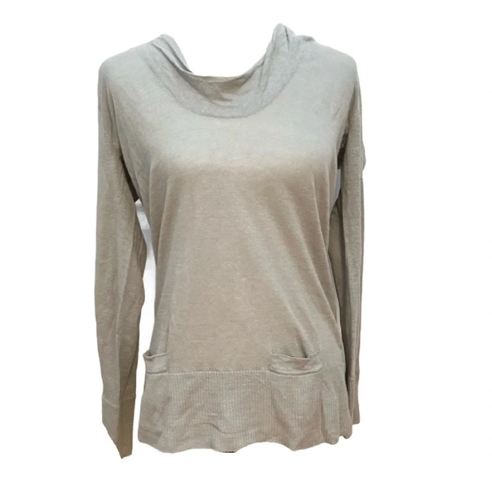 J. CREW Linen Cowl Neck Lightweight Sweater
